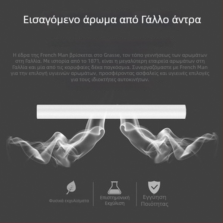 Αρωματοδέκτης εξόδου αέρα αυτοκινήτου - Αλουμινίου κράμα, Άρωμα λεμονιού, Φλοραλ-Ξύλινο άρωμα, 25 g, Κλιπ για εξαερισμό