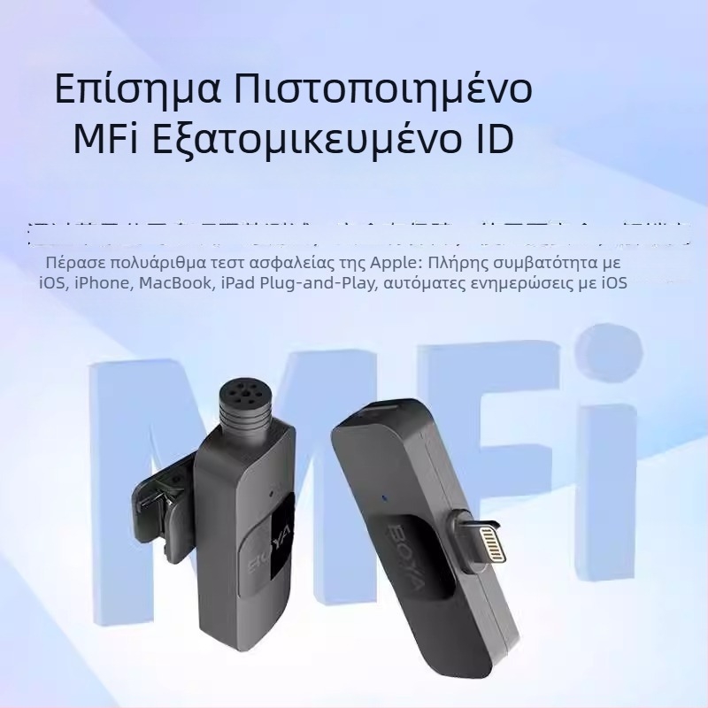 Boya BY-V10V20 Ασύρματο μικρόφωνο λαβιλέρ για κινητές μεταδόσεις