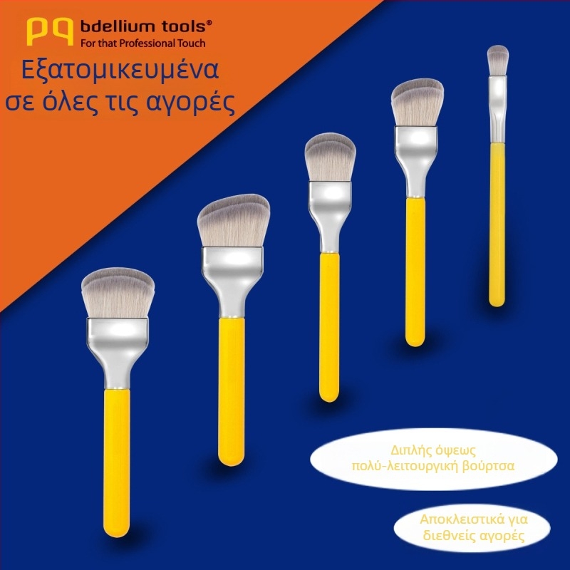 Διπλής όψεως βούρτσα foundation – δεν απορροφά ούτε κολλάει την πούδρα, μοντέλο BD, τύπος: βούρτσα foundation, διάρκεια ζωής 3 χρόνια, κατάλληλο για όλους τους τύπους δέρματος