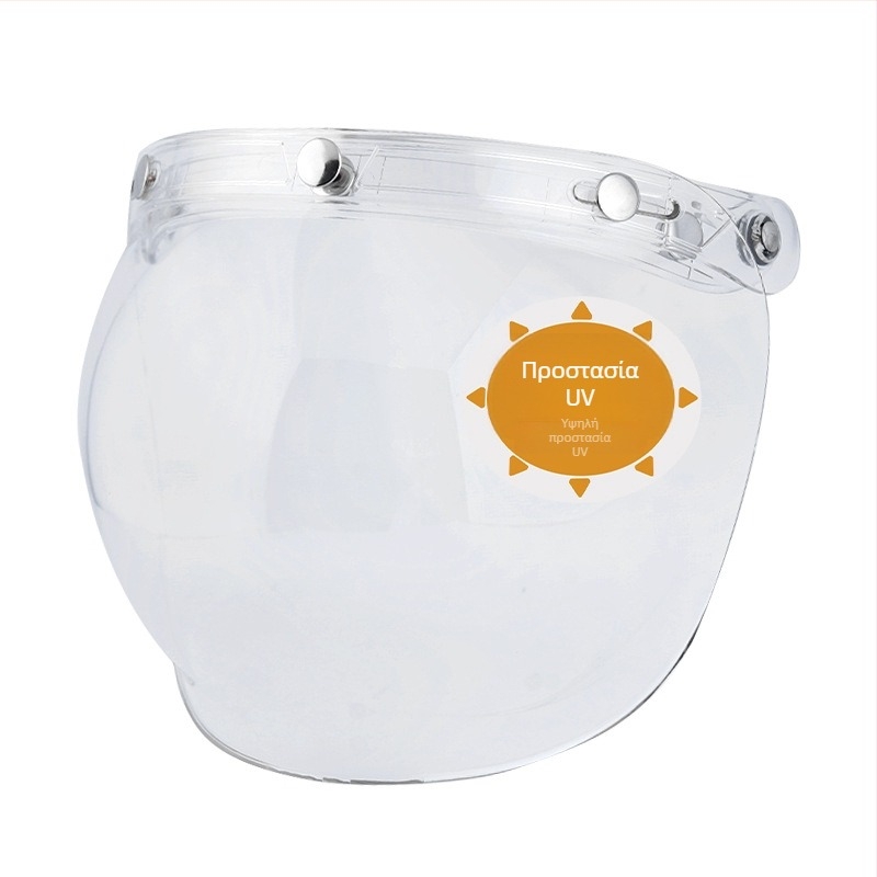 Visor με καθρέπτη φούσκα για κράνος μοτοσικλέτας - UV προστασία, προστασία ματιών, προστασία από άμμο, Μάρκα JEF, Μοντέλο JEF
