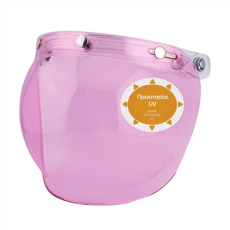 Visor με καθρέπτη φούσκα για κράνος μοτοσικλέτας - UV προστασία, προστασία ματιών, προστασία από άμμο, Μάρκα JEF, Μοντέλο JEF