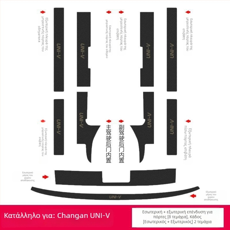 Λωρίδα προστασίας κατώφλων αυτοκινήτου Changan Univ με διακοσμητικό πατάκι καλωσορίσματος – προστασία από γρατσουνιές και σύγκρουση – αξεσουάρ αυτοκινήτου διακόσμηση