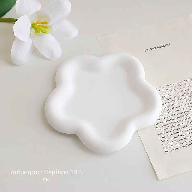 Δίσκος προβολής διακοσμητικών για φωτογραφικά props, γύψος, για λήψεις προϊόντων, βάρος 0,2