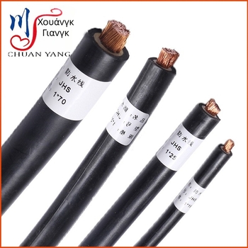 Καλώδιο αντλίας υποβρύχιας, με χαλκό αγωγό, 1/3 πυρήνας, μόνωση PVC ανθεκτική σε έλαια, -40°C έως 70°C, διατομή 1.5–300 mm²