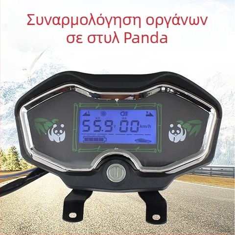 Οθόνη LCD του πίνακα οργάνων ηλεκτρικού τρίκυκλου, συμβατότητα 48V/60V/72V, μετρητής ισχύος και ταχύμετρο