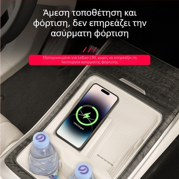 Σιλικονούχος δίσκος ασύρματης φόρτισης για κεντρική κονσόλα και θήκη ποτηριού, προστασία και διακόσμηση του εσωτερικού αυτοκινήτου; Υλικό: Σιλικόνη; Προέλευση: Γκουανγκντόνγκ; Προσαρμογή: Καμία