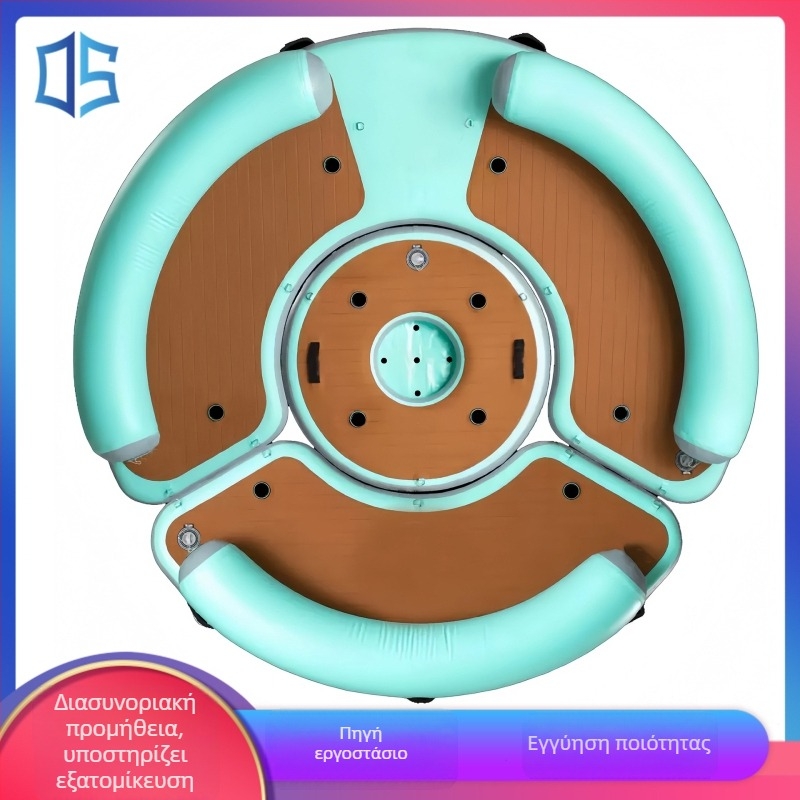 Φουσκωτή επιπλέουσα πλατφόρμα νερού με γιόγκα ματ και ζώνη ανάπαυσης (υλικό βουρτσισμένο, ανακούφιση από το στρες, εξατομικευμένο μοντέλο 665, κατάλληλο για ψυχαγωγία σε εκδηλώσεις και θαλάσσια σπορ)