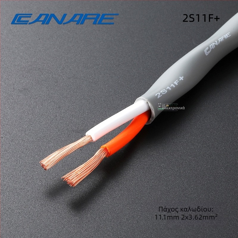 Kanami Καλώδιο HiFi Surround για ηχεία, τετράγωγο καλώδιο ήχου με PVC περίβλημα, ROHS πιστοποιημένο για ήχο και βίντεο