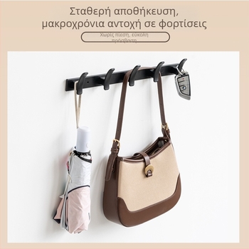 Κρεμάστρα τοίχου για μπάνιο και είσοδο, μοντέλο 955, υλικό space aluminum, επίστρωση ηλεκτροπλατίωσης, στυλ μοντέρνος μινιμαλισμός