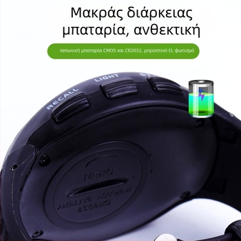 Ηλεκτρονικό χρονόμετρο/μετρητής JS7171A από JUnSD/Junsda — φοριέται ως ποδοσφαιρικό ρολόι, αδιάβροχο, με παύση, αντιολισθητικό