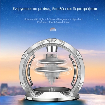 Αρωματικό αυτοκινήτου Sky City με ηλιακή ενέργεια για κεντρική κονσόλα