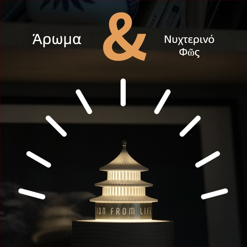 bbdd Διαχύτης αρώματος αυτοκινήτου χωρίς φλόγα, με διακόσμητικό για το κάθισμα και συμβατότητα με αιθέριο έλαιο, οικιακή λάμπα ατμόσφαιρας