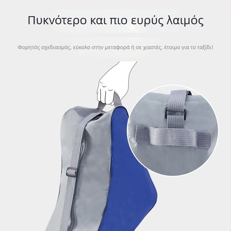 Παιδικό σετ ρόλερ σκεϊτ με τσάντα - Κορυφή από καμβά, Σόλα από καμβά, Διπλής σειράς τροχοί, Unisex, Iron Arrow