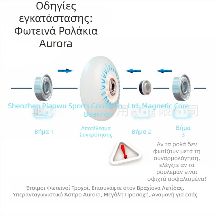 Παιδικά ρόλερς με φωτεινούς PU τροχούς, PU επάνω μέρος, μονή σειρά