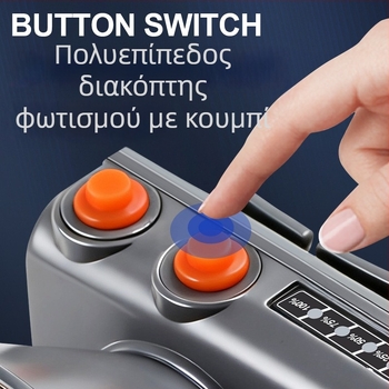 Φακός κεφαλής για εξωτερικό κάμπινγκ με LED, 5W, 4800mAh, αλουμινένιο κράμα, αδιάβροχος