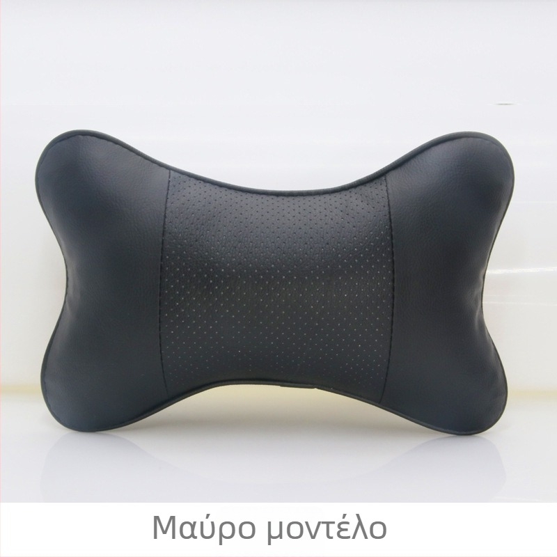 Μαξιλαράκι προσκέφαλου αυτοκινήτου από τεχνητή δερμάτινη επιφάνεια, γέμιση βαμβάκι, για όλες τις εποχές, απλός σχεδιασμός