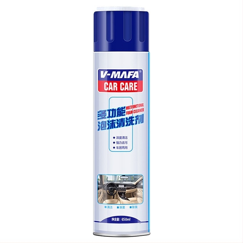 Αφρός καθαρισμού εσωτερικού αυτοκινήτου: ταβάνι, δέρμα και εσωτερικές επιφάνειες – πολυλειτουργικός αφρός με επιφανειακά δραστικά, αποιονισμένο νερό και αναστολέας διάβρωσης (3 ετών διάρκεια ζωής)