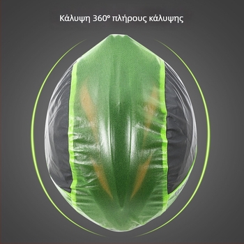 WEST BIKING Κάλυμμα κράνους ποδηλάτου για ενήλικες — Αντιανεμικό, Ανακλαστικό, Λεπτό αδιάβροχο ύφασμα, Εκτύπωση λογότυπου