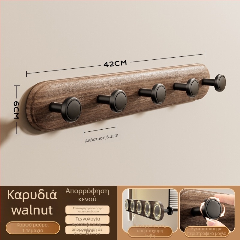 Κρεμάστρα πόρτας με κύπελλο αναρρόφησης – χωρίς διάτρηση, βαριά κατασκευή ABS, κατάλληλη για πόρτες και παράθυρα, είσοδος/υπνοδωμάτιο, Dimitro