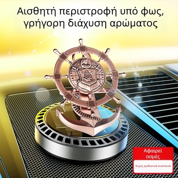 Card Pie Διαχύτης Αρωματοθεραπείας Αυτοκινήτου για Καθίσματα — Λειτουργεί με Ηλιακή Ενέργεια, Τοποθετείται στο Κάθισμα, Σχεδίαση Εμπνευσμένη από Κυβερνήτη