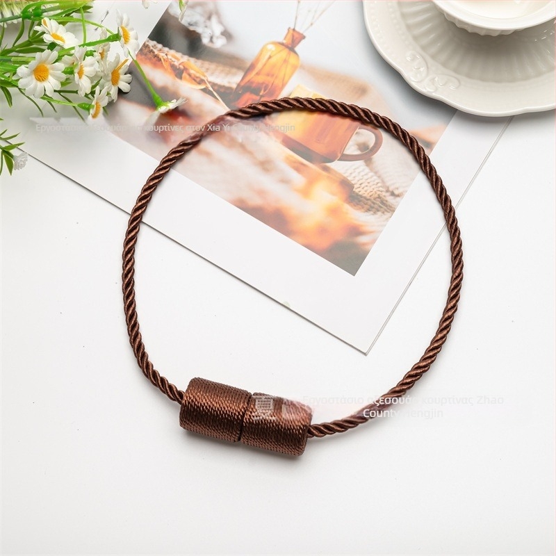 Κύλινδρικό μαγνητικό κουμπί για κουρτίνες – χωρίς διάτρηση, μαγνητικό κλιπ για κορδόνι, μοντέρνο μινιμαλιστικό στυλ, προσαρμόσιμο