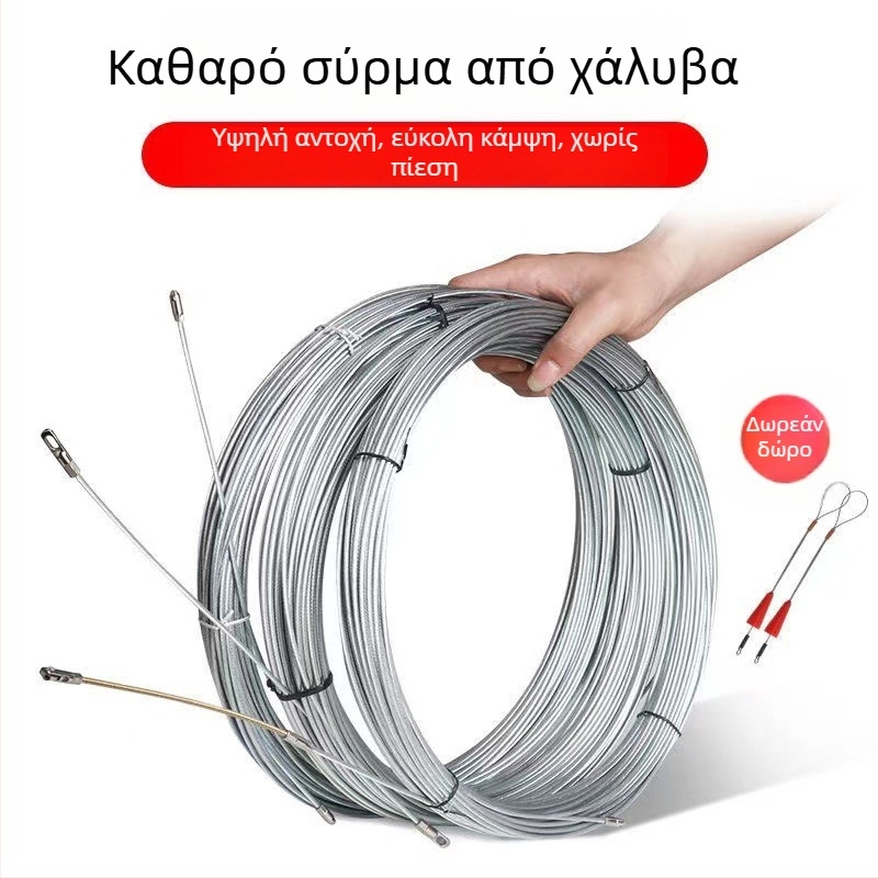 Jiaxin Εργαλείο Διαβίβασης Καλωδίων για Ηλεκτρικές Εγκαταστάσεις — Εργαλείο Διέλευσης PVC Σωληνώσεων, Μοντέλο Threader, Χρήση: Εγκατάσταση και Διέλευση Καλωδίων