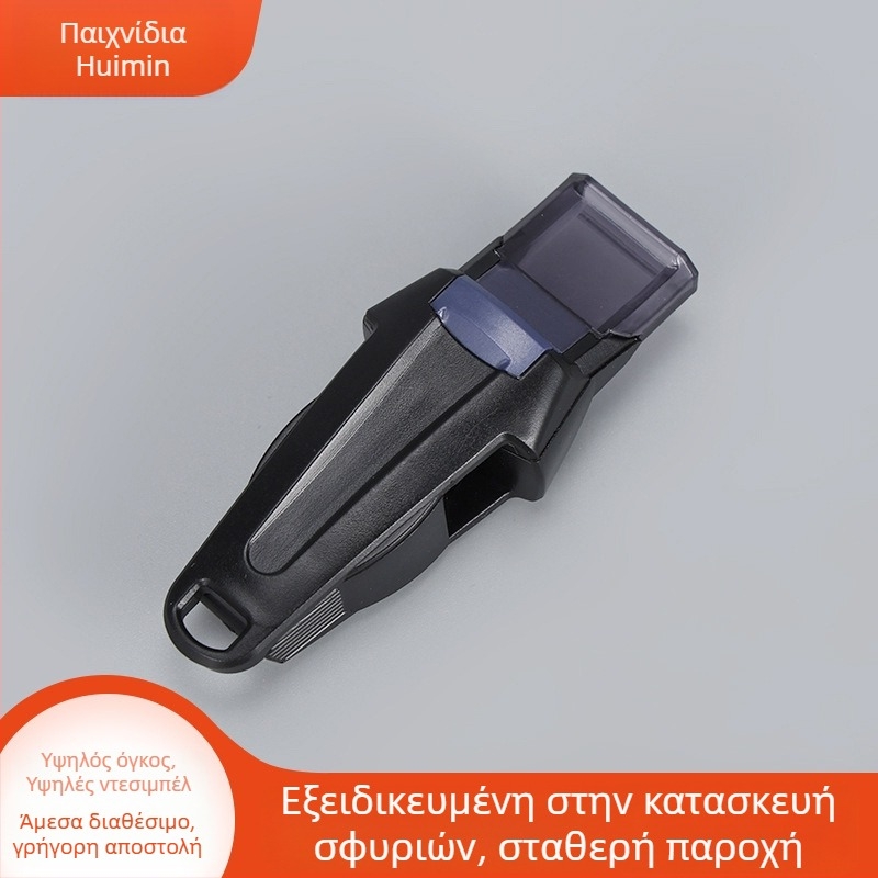 Σφυρίχτρα διαιτητή ABS για ποδόσφαιρο και μπάσκετ, κατάλληλη για προπονητή αθλημάτων και υπαίθρια εκπαίδευση επιβίωσης, προσαρμόσιμη με λογότυπο