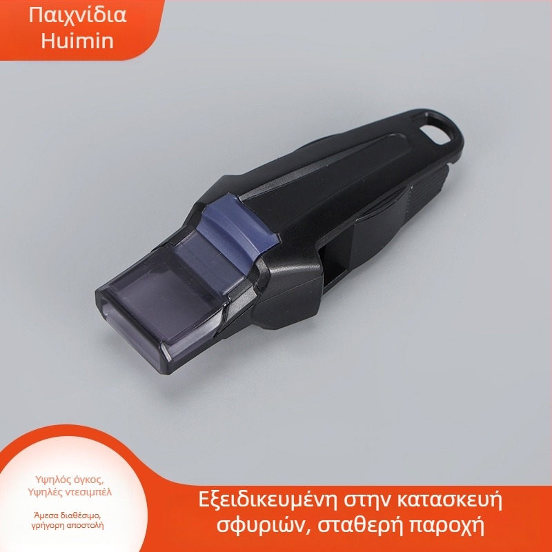 Σφυρίχτρα διαιτητή ABS για ποδόσφαιρο και μπάσκετ, κατάλληλη για προπονητή αθλημάτων και υπαίθρια εκπαίδευση επιβίωσης, προσαρμόσιμη με λογότυπο