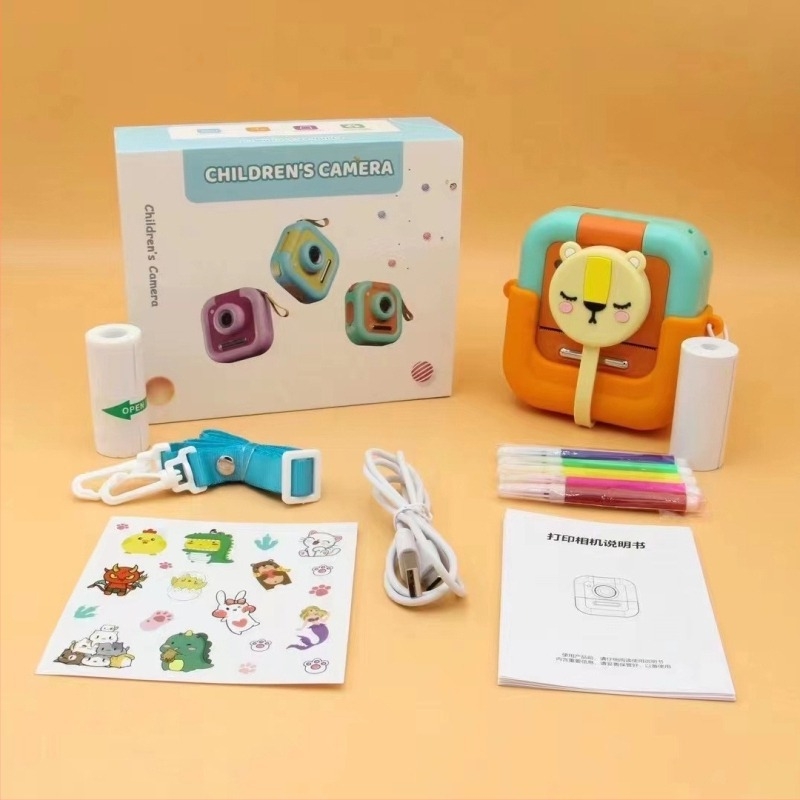 Polaroid παιδική κάμερα άμεσης εκτύπωσης, μοντέλο M8, αποθήκευση TF κάρτας, 4800W interpolation ανάλυση, ABS+TPU σώμα, μπαταρία 1200mAh