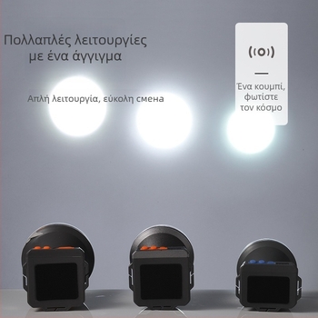 LED φακός κεφαλής για νυχτερινό ψάρεμα, επαναφορτιζόμενος φακός κεφαλής, PVC περίβλημα, 7200 mAh, εμβέλεια ≥ 500 m, φορτιστής συμπεριλαμβάνεται