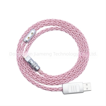 Καλώδιο USB-C φόρτισης για μηχανικά πληκτρολόγια με RGB Gradient Streamer, PD 60W, κράμα ψευδάργύρου