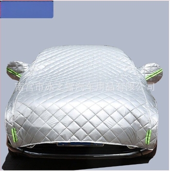 Nine Skills παχύ βελούρι βαμβακερό κάλυμμα μισού αυτοκινήτου – ηλιοπροστασία, θερμική μόνωση, τετρά εποχές προστασίας από βροχή και χιόνι