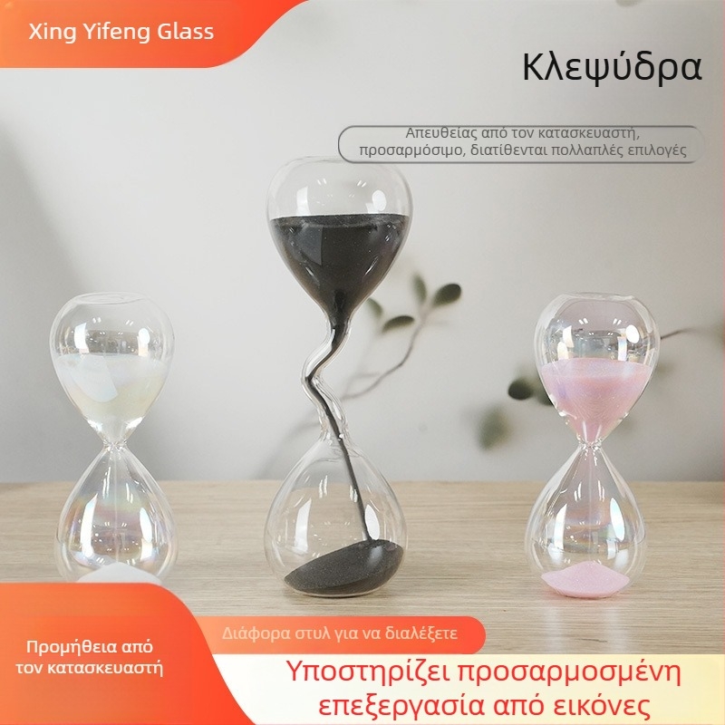 Κλεψύδρα με λεπτό λαιμό, καλλιτεχνικός και προσωποποιημένος διακοσμητικός για το σπίτι, μοντέρνος μινιμαλισμός, δώρο αποφοίτησης
