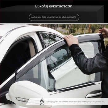 L6F Προστασία βροχής για Nissan Tiida – συνθετική ρητίνη, φρύδι παραθύρου