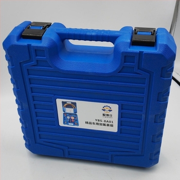 Σετ μετρητών φθορίου για αυτοκίνητο κλιματισμό με διπλούς μετρητές πίεσης, βιδωτή σύνδεση, υψηλή ακρίβεια, Ø70