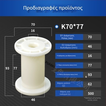 Xindu σπείρα καλωδίου DIN70 – ABS πλαστικό, ISO9001 RoHS πιστοποιημένο, για μεταλλικό καλώδιο