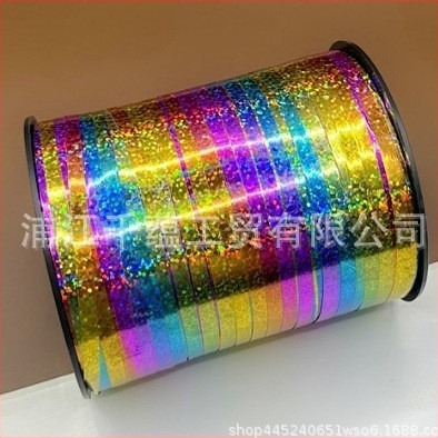 Σετ λέιζερ κορδέλας για μπαλόνια και πανό γάμου — 500 γιάρδες πλαστική κορδέλα, κρεμαστά σημαδάκια, κορδάνι δέσιμου μπαλονιών