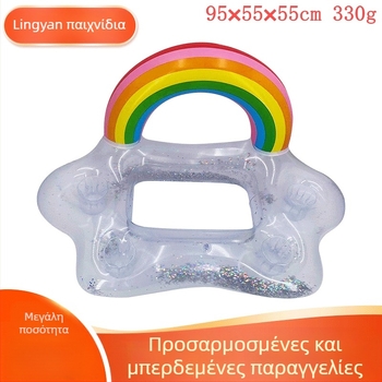 PVC φουσκωτό παιχνίδι νερού για παιδιά – ενισχυμένη φουσκωτή πλατφόρμα για παιχνίδια στο νερό, PVC υλικό, κατάλληλο για ηλικίες 7–14 ετών