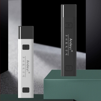 Σφυρίχτρα υψηλής έντασης, επαναφορτιζόμενη και με φακό, για διαχείριση κυκλοφορίας, εκπαίδευση κατοικίδιων και διαιτησία (ABS, 27.5×27.5×128 mm)