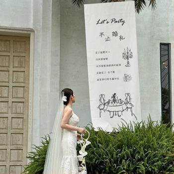 Γαμήλιο πανό φόντου – εξοπλισμός διακόσμησης χώρου, υλικό: κορδέλα, μη εισαγόμενο