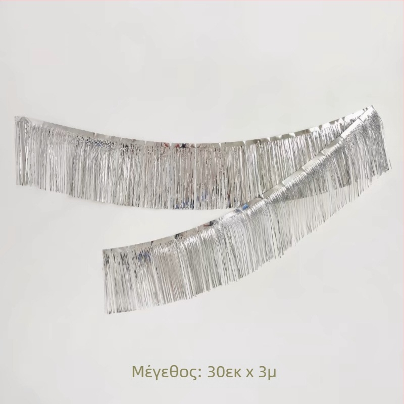 Διακοσμητικό σκηνής τύπου Site layout με γιρλάντα φουντών και επάνω πανό διακόσμησης για παιδικά γενέθλια (Υλικό: Πλαστικό; Τύπος υλικού: κορδέλα; Κατάλληλες περιστάσεις: Γενέθλια, Συναυλία; Δώρο: Ναι)