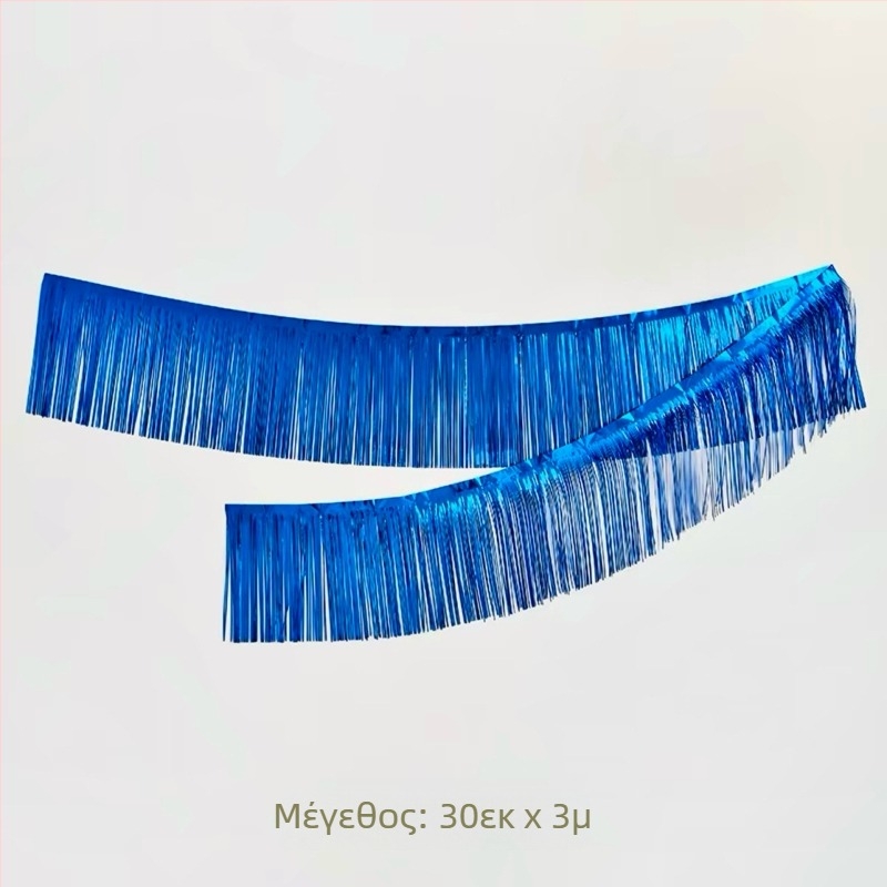 Διακοσμητικό σκηνής τύπου Site layout με γιρλάντα φουντών και επάνω πανό διακόσμησης για παιδικά γενέθλια (Υλικό: Πλαστικό; Τύπος υλικού: κορδέλα; Κατάλληλες περιστάσεις: Γενέθλια, Συναυλία; Δώρο: Ναι)