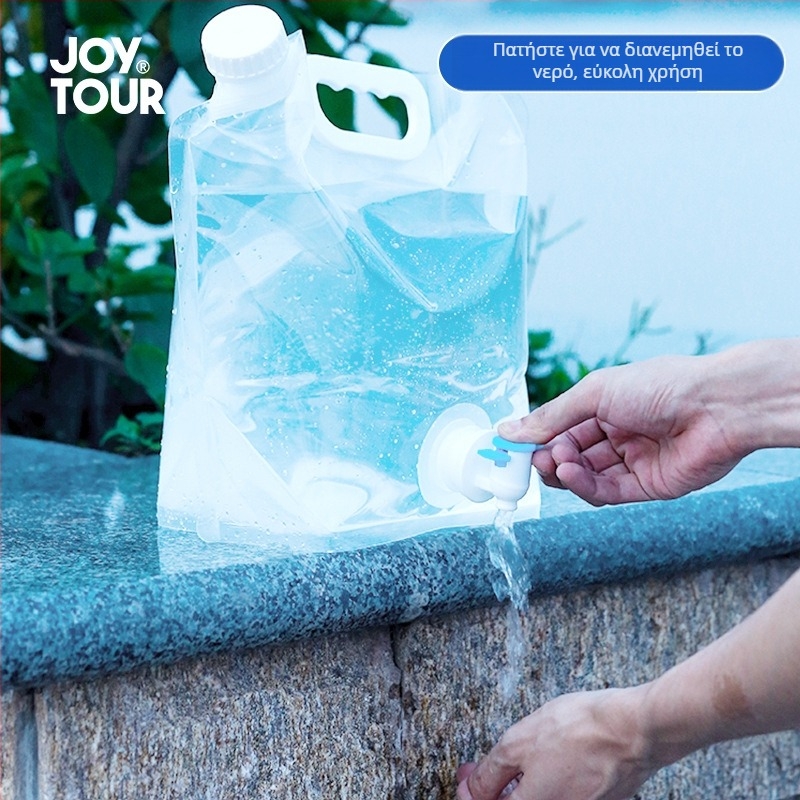 Αναδιπλούμενη εξωτερική σακούλα νερού για αυτοκίνητο, με μεγάλη χωρητικότητα, φορητή, από PE πλαστικό, πάχος 0.24 cm