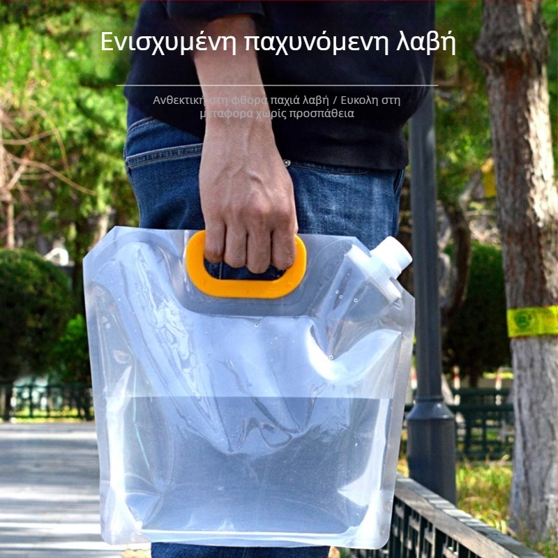 Αναδιπλούμενη υπαίθρια τσάντα νερού, μεγάλη χωρητικότητα, PVC τροφίμων για αποθήκευση νερού σε κάμπινγκ