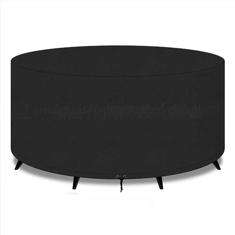 Κυκλικό Κάλυμμα Τραπεζιού για Φαγητό, 420D Oxford Ύφασμα, Ενισχυμένο Εξωτερικό Αδιάβροχο Προστατευτικό Κάλυμμα Επίπλων