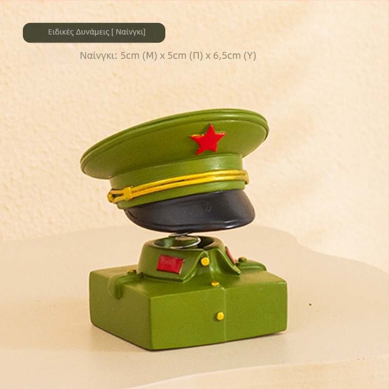 Φιγούρα γραφείου του στρατιώτη της Κόκκινης Στρατιάς – Ρητίνη, κινέζικου στυλ, διακοσμητικό δώρο