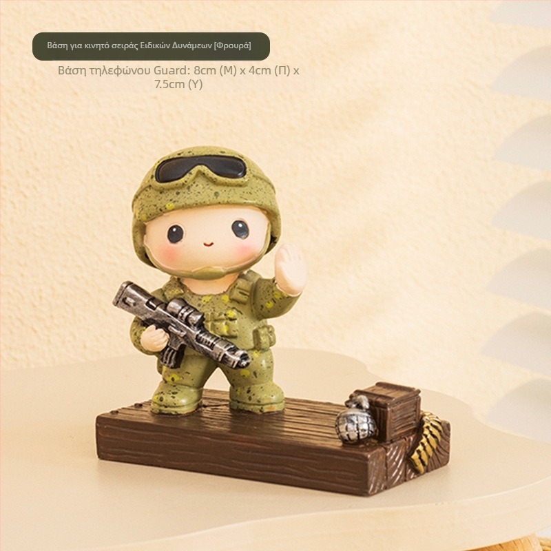 Φιγούρα γραφείου του στρατιώτη της Κόκκινης Στρατιάς – Ρητίνη, κινέζικου στυλ, διακοσμητικό δώρο