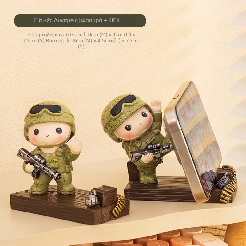 Φιγούρα γραφείου του στρατιώτη της Κόκκινης Στρατιάς – Ρητίνη, κινέζικου στυλ, διακοσμητικό δώρο