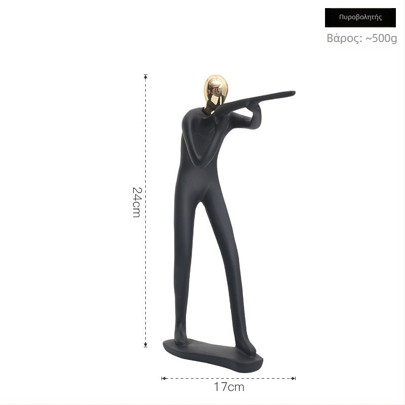 Γλυπτό ρητίνης με χαρακτήρες μουσικής μπάντας – Σκανδιναβικός μινιμαλιστικός σχεδιασμός για καθιστικό, διακοσμητικό για τηλεόραση και κρασί, αφαιρετική τέχνη, Violin