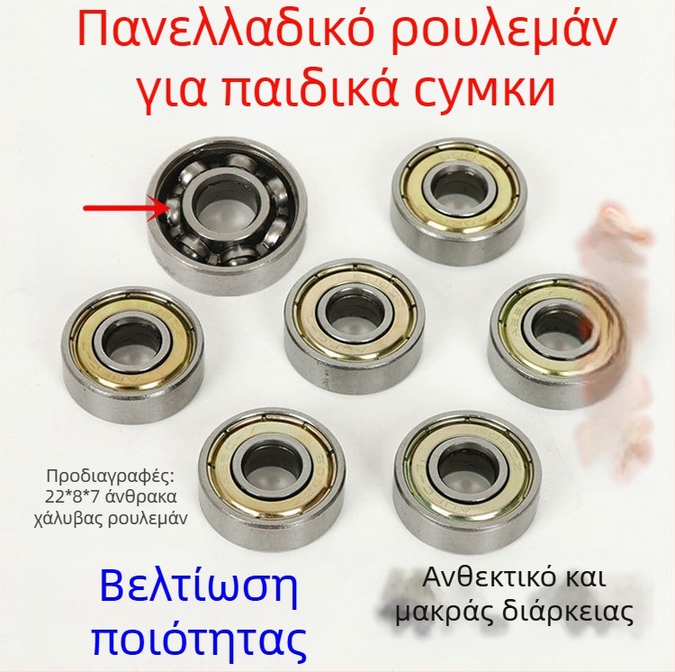 Ρουλεμάν τροχών 608ZZ για τρίκυκλα, πατίνια και καροτσάκια